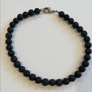 Lava rock necklace
